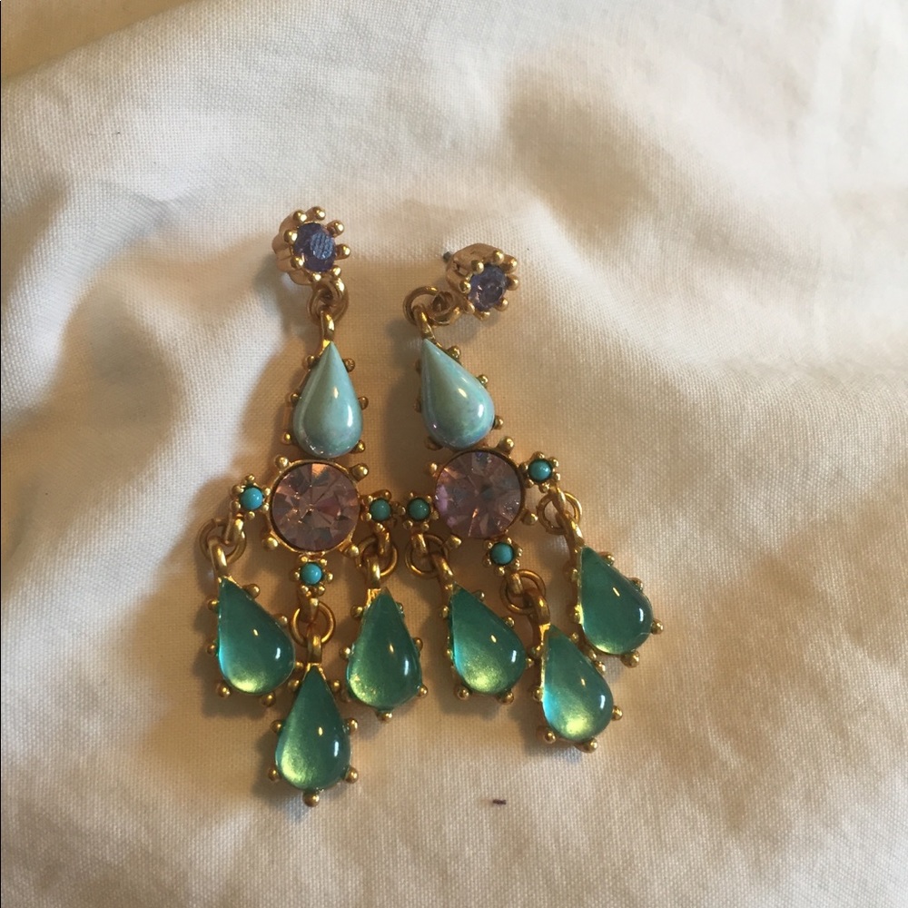 Banana republic chandelier jewel earrings